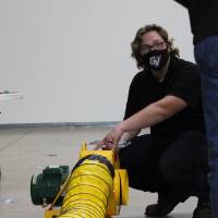 Students test air quality